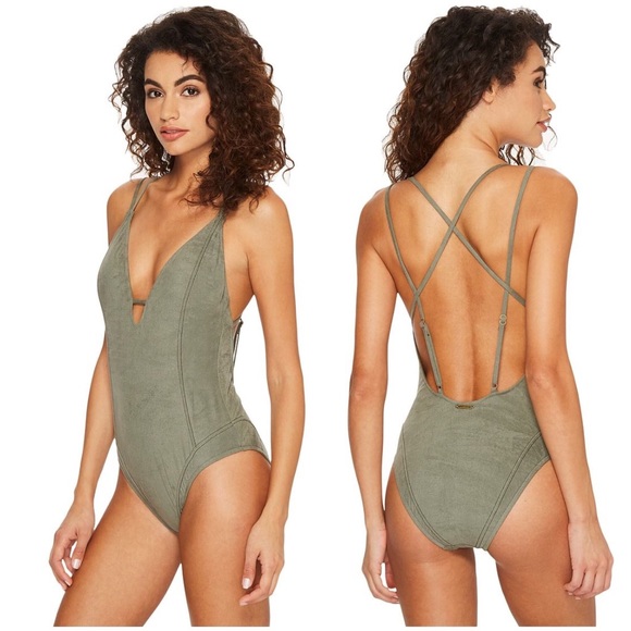 Lucky Brand Other - Lucky Brand Suede With Me One Piece Green